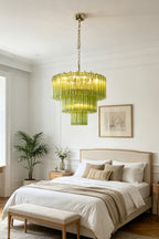 Green Glacier Tier Chandelier