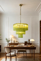 Green Glacier Tier Chandelier
