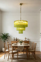 Green Glacier Tier Chandelier