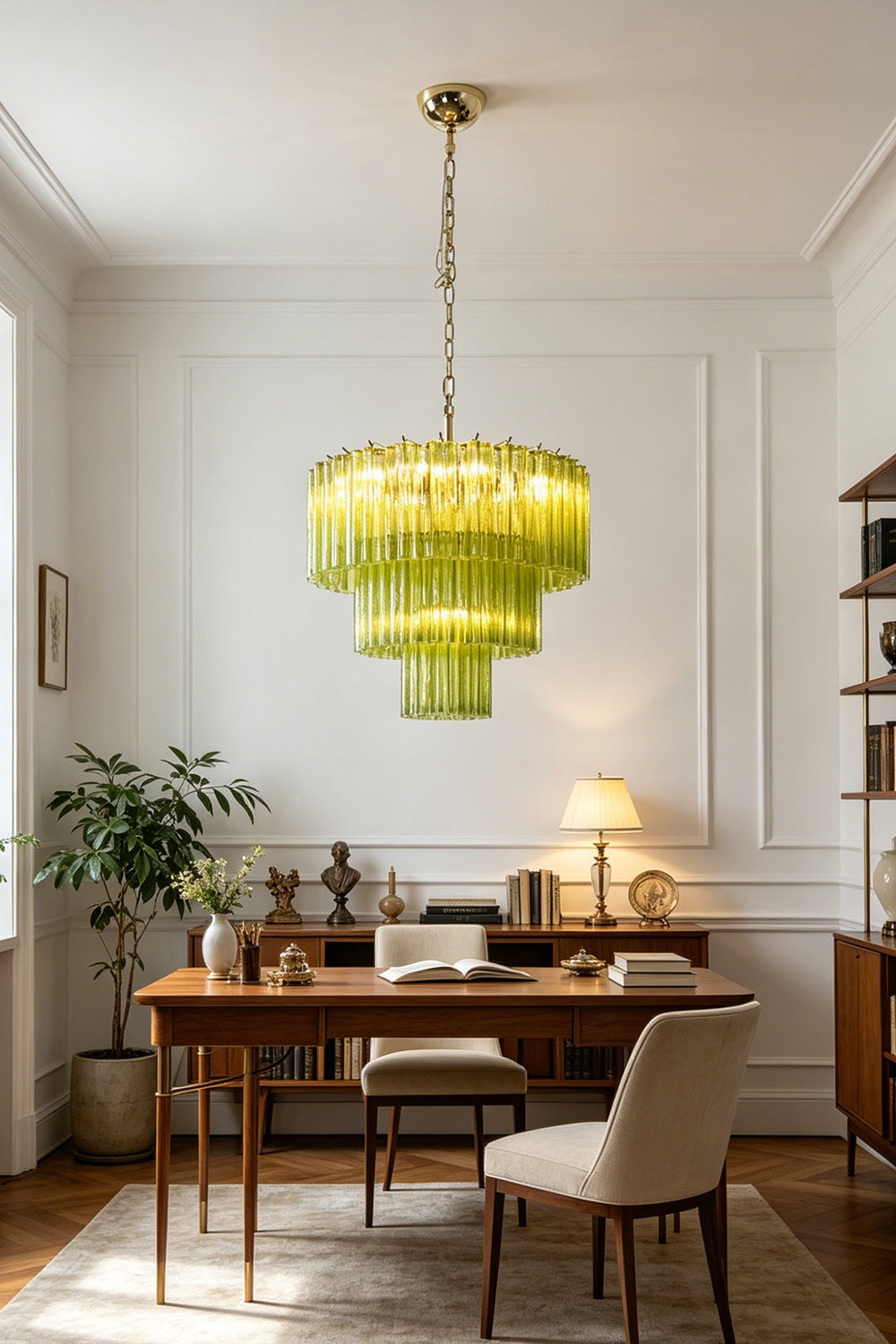 Green Glacier Tier Chandelier
