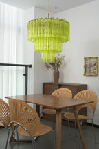 Green Glacier Tier Chandelier
