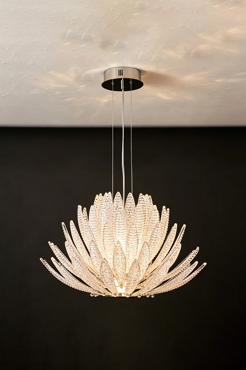 Helios Agave Glass Starburst Chandelier