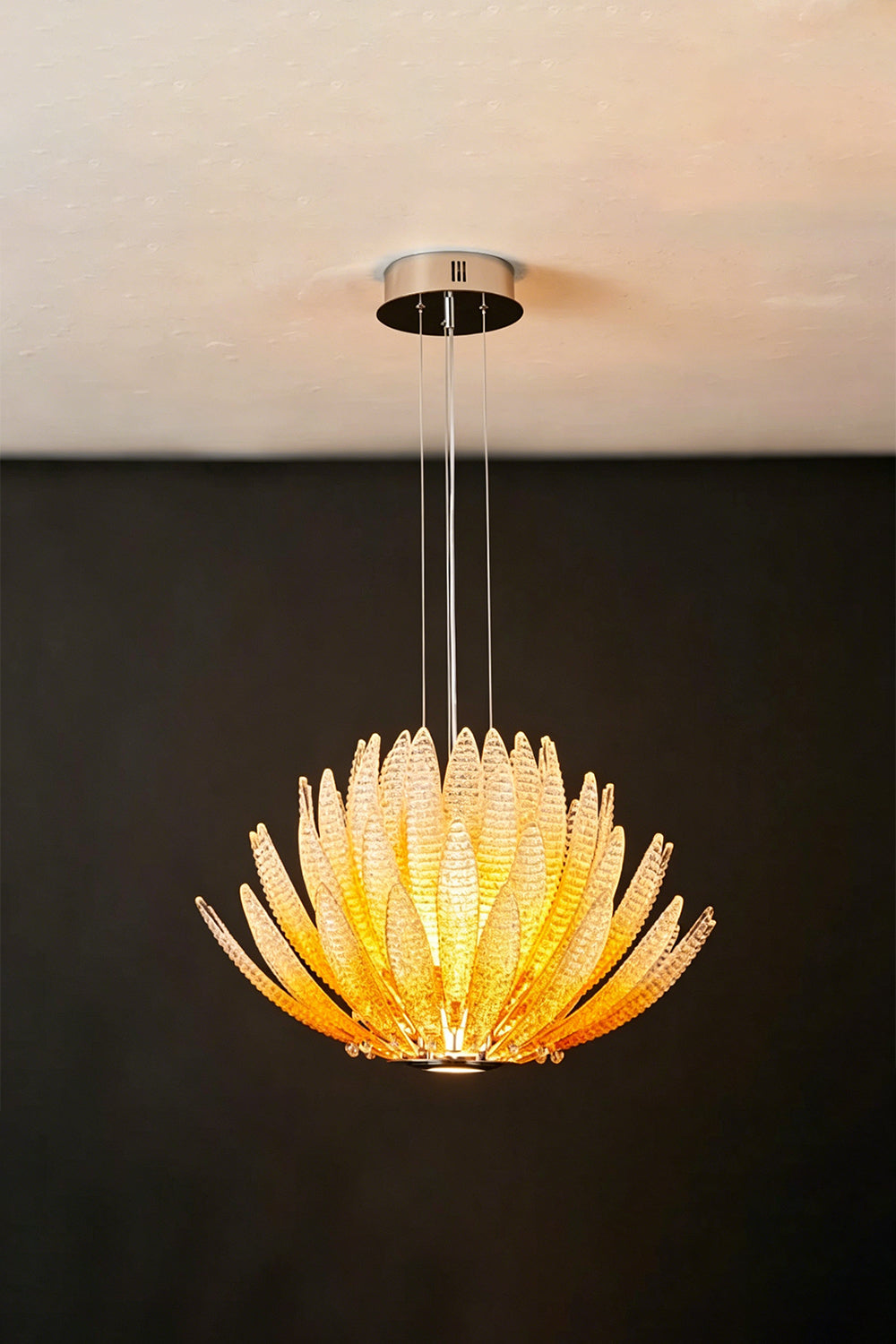 Helios Agave Glass Starburst Chandelier