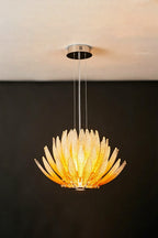 Helios Agave Glass Starburst Chandelier