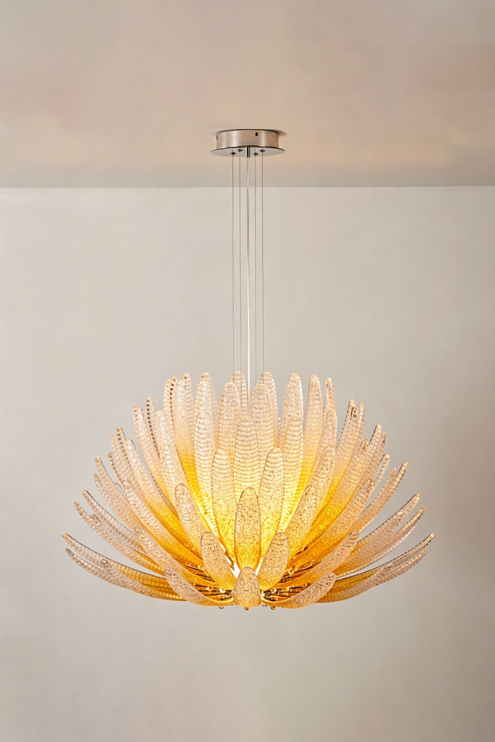 Helios Agave Glass Starburst Chandelier
