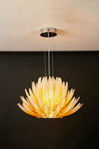 Helios Agave Glass Starburst Chandelier