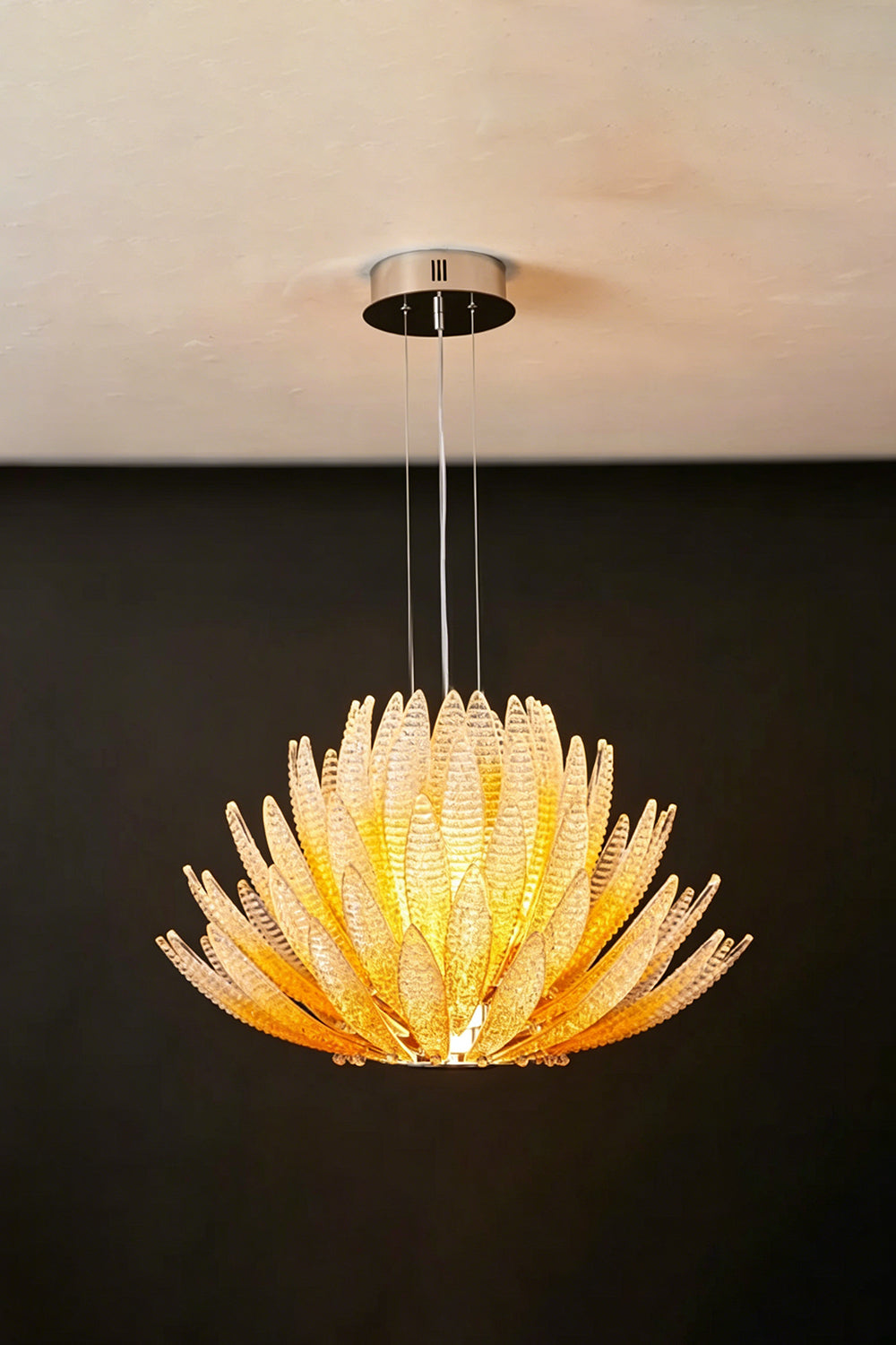 Helios Agave Glass Starburst Chandelier