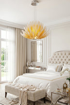 Helios Agave Glass Starburst Chandelier