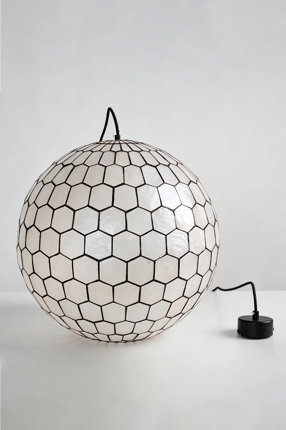 Honeycomb Shell Orb Pendant