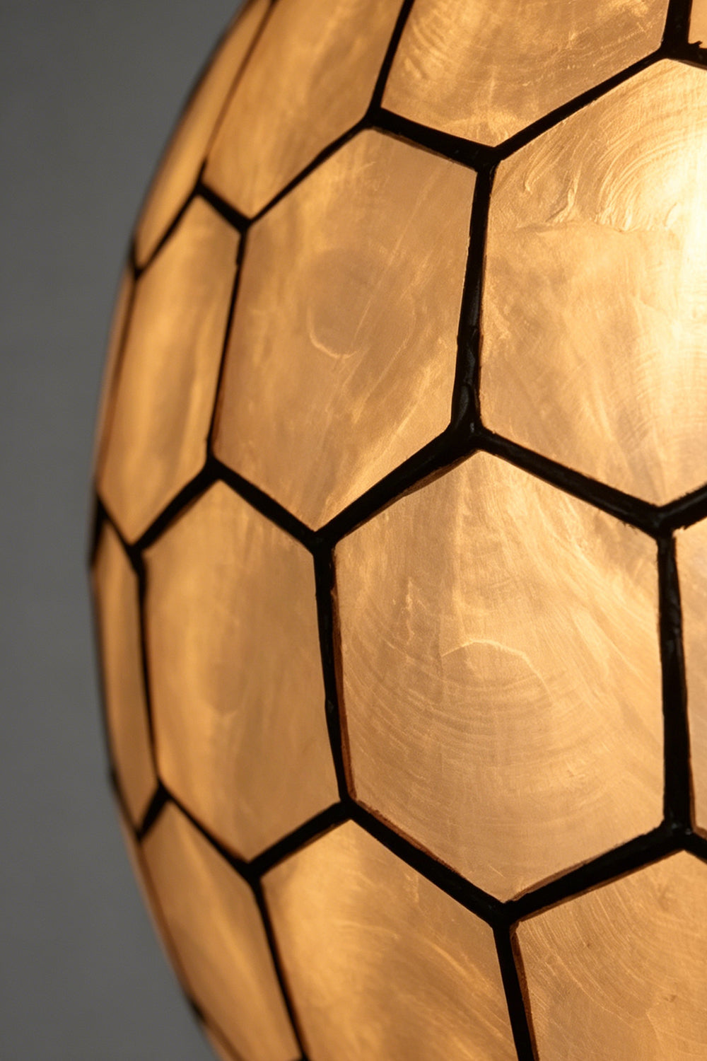 Honeycomb Shell Orb Pendant