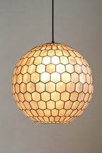 Honeycomb Shell Orb Pendant