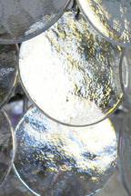 Iridescent Glass Disc Chandeliers