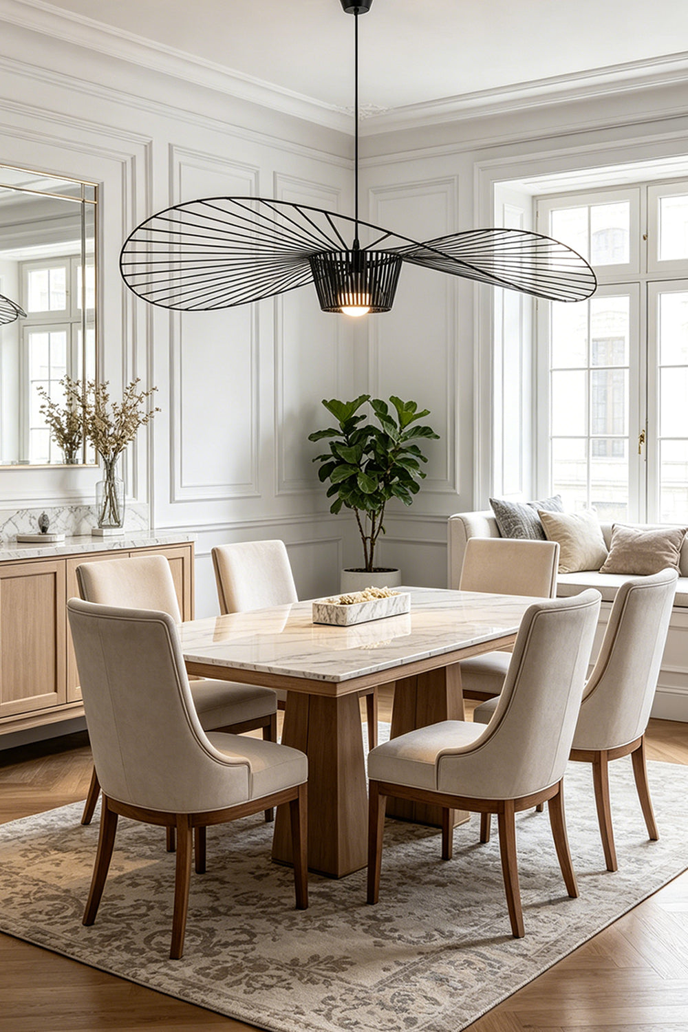 Iron Design Hat Shape Pendant Light