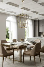 Lantern-shaped chandelier