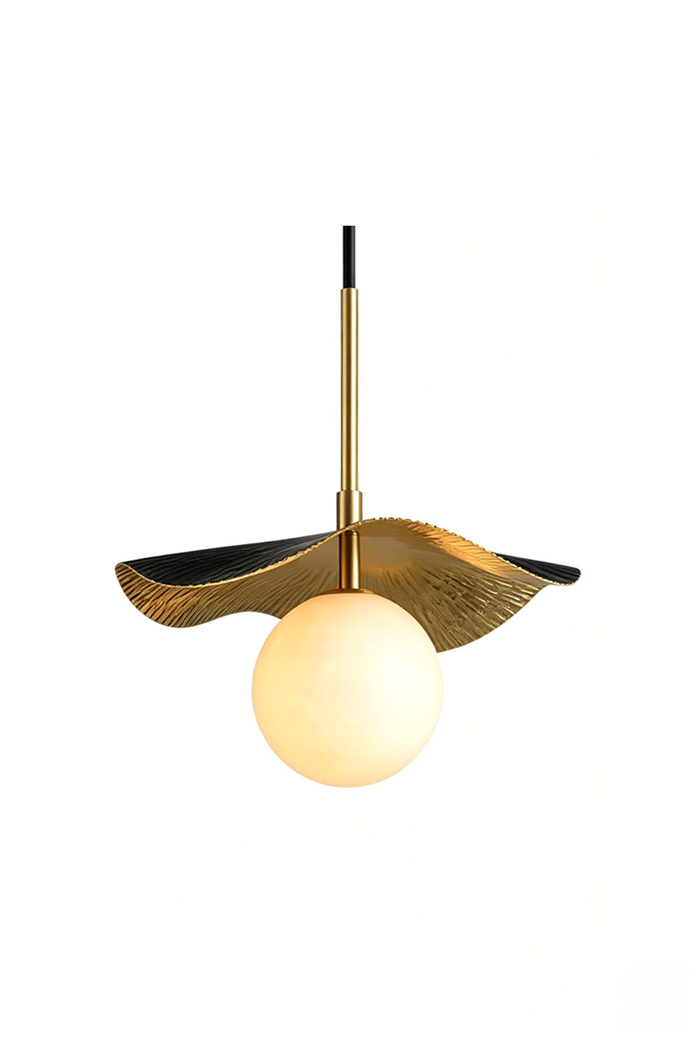 Leaf Alabaster Pendant Light