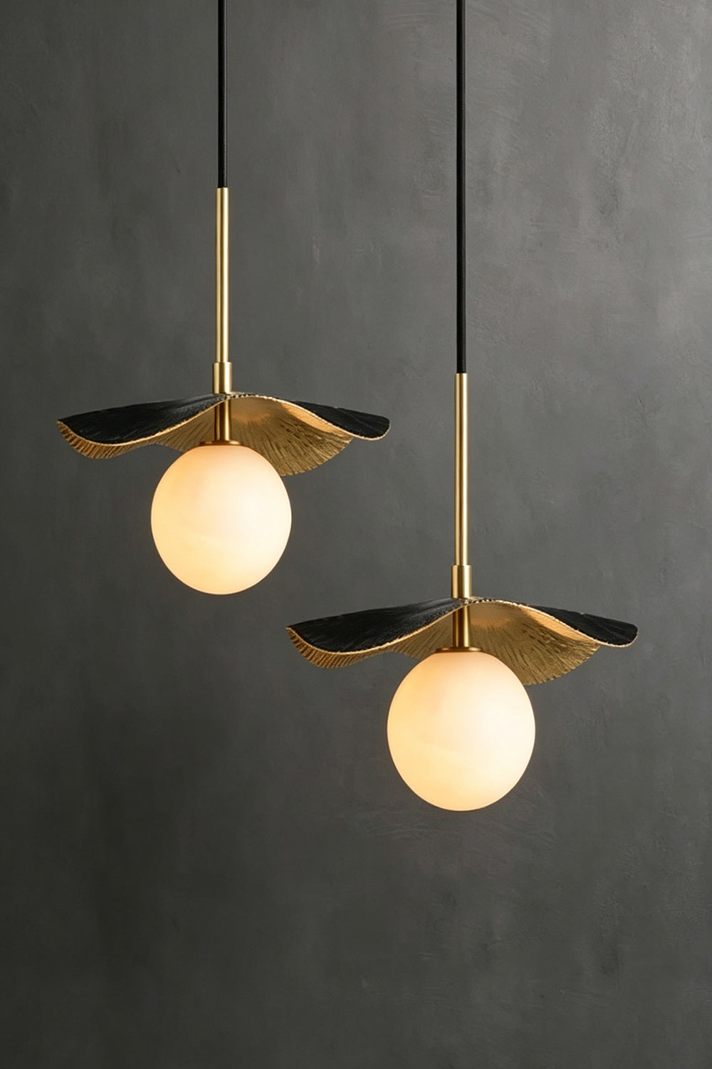 Leaf Alabaster Pendant Light