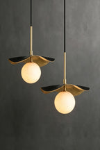 Leaf Alabaster Pendant Light