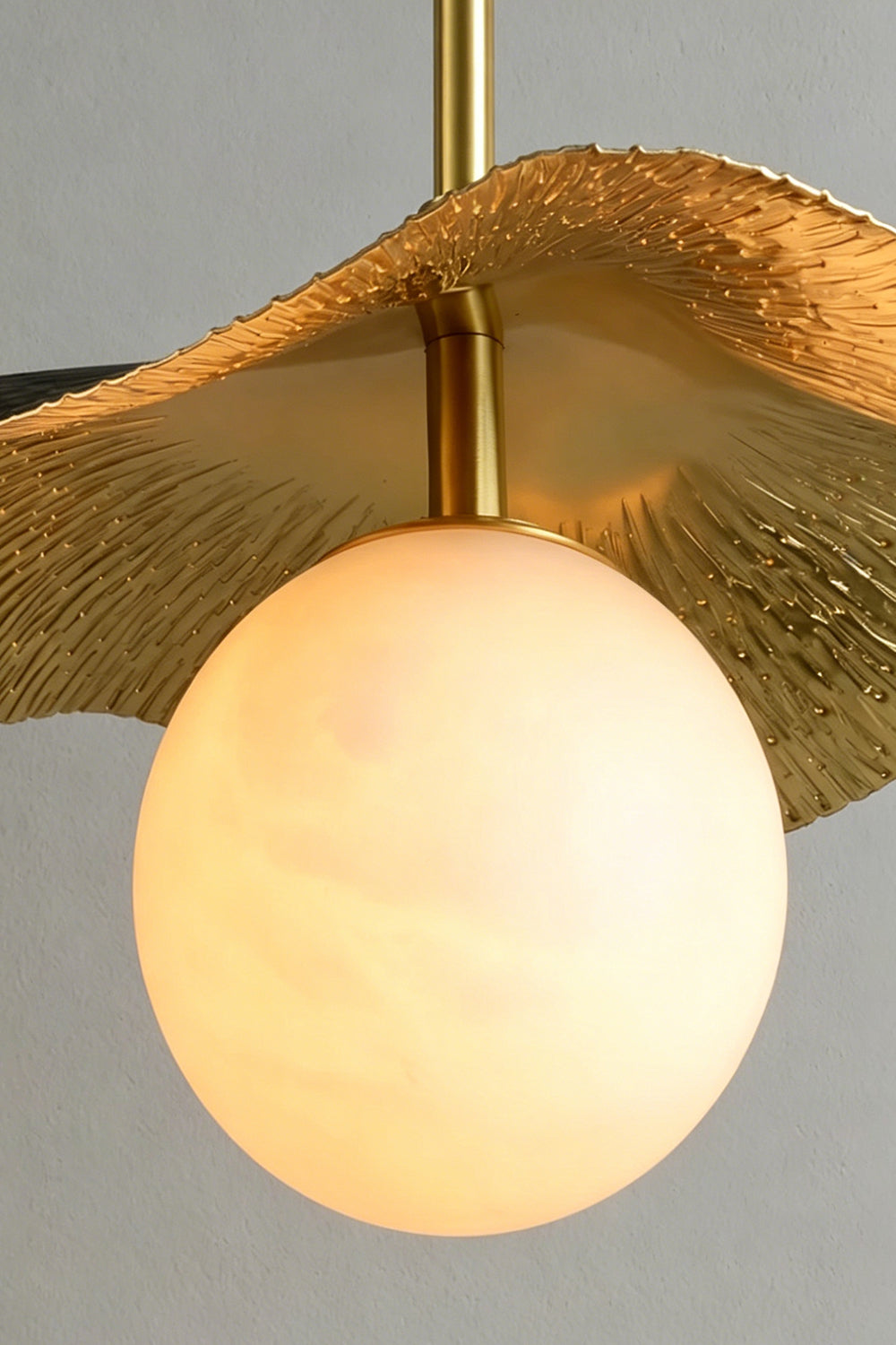 Leaf Alabaster Pendant Light