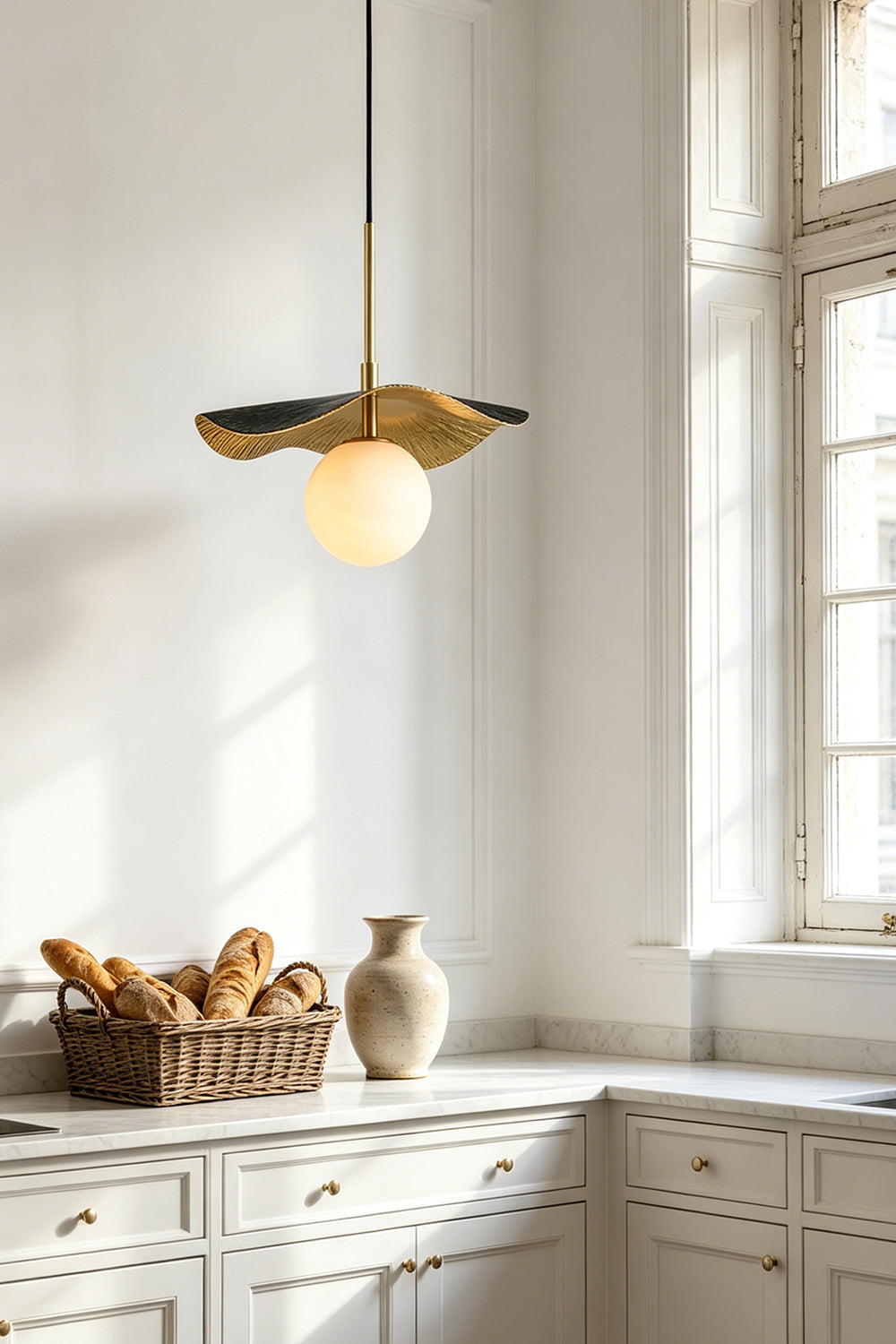 Leaf Alabaster Pendant Light