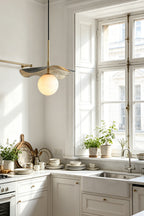 Leaf Alabaster Pendant Light