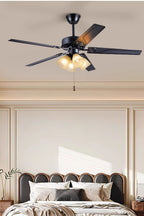 Leaf Cup Shaped Ceiling Fan Chandelier