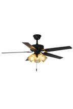 Leaf Cup Shaped Ceiling Fan Chandelier