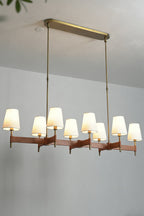 Leather Halo Ring Chandelier