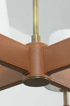 Leather Halo Ring Chandelier
