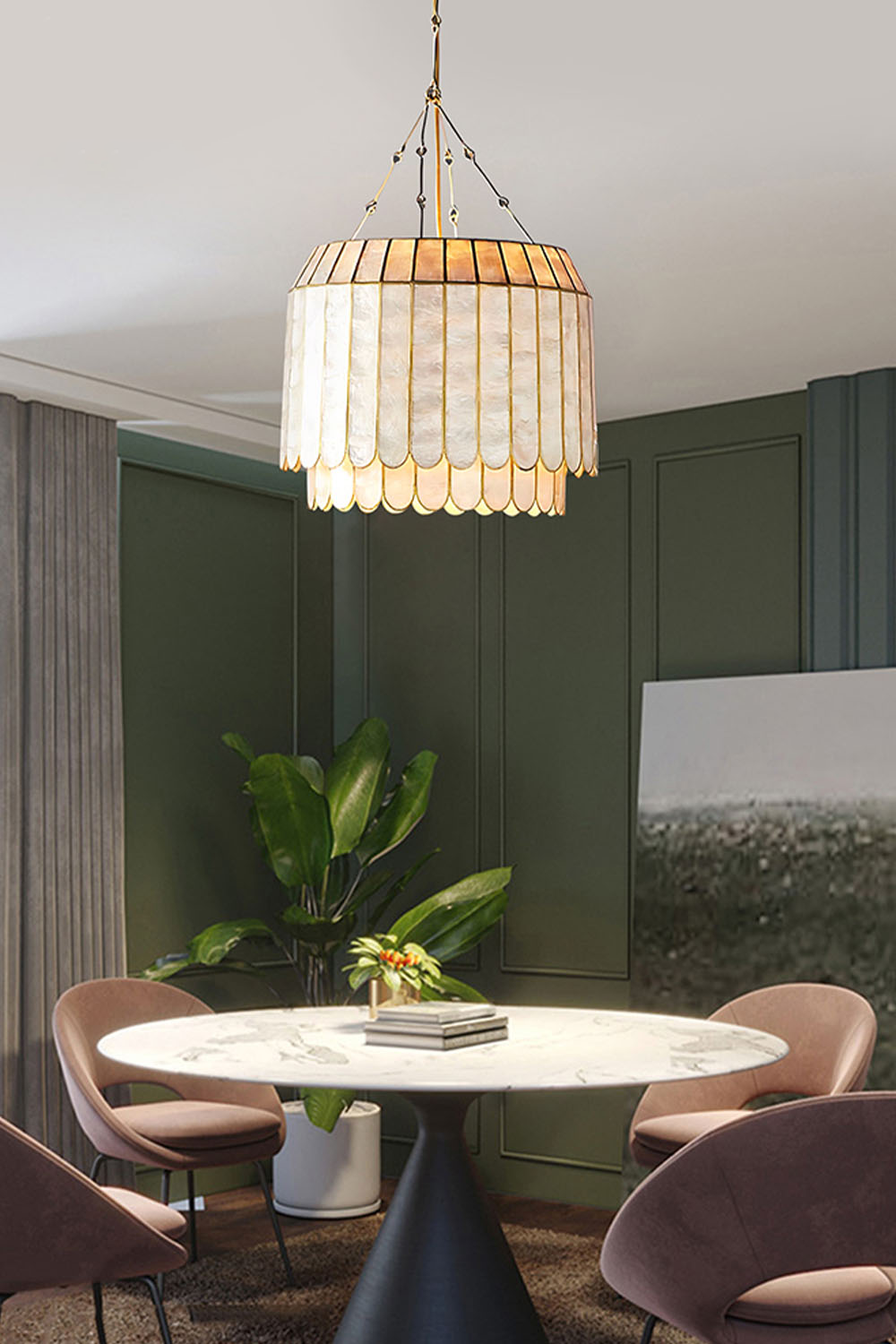 Light Luxury Shell Chandelier