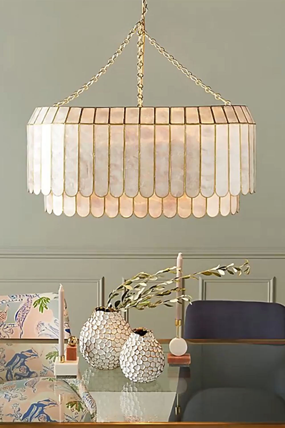 Light Luxury Shell Chandelier