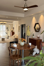 Linea Natural Three-blade Ceiling Fan Light