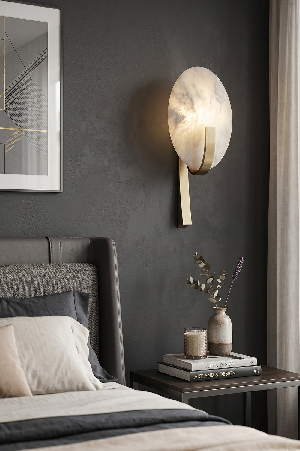 Lunar Alabaster Wall Lamp