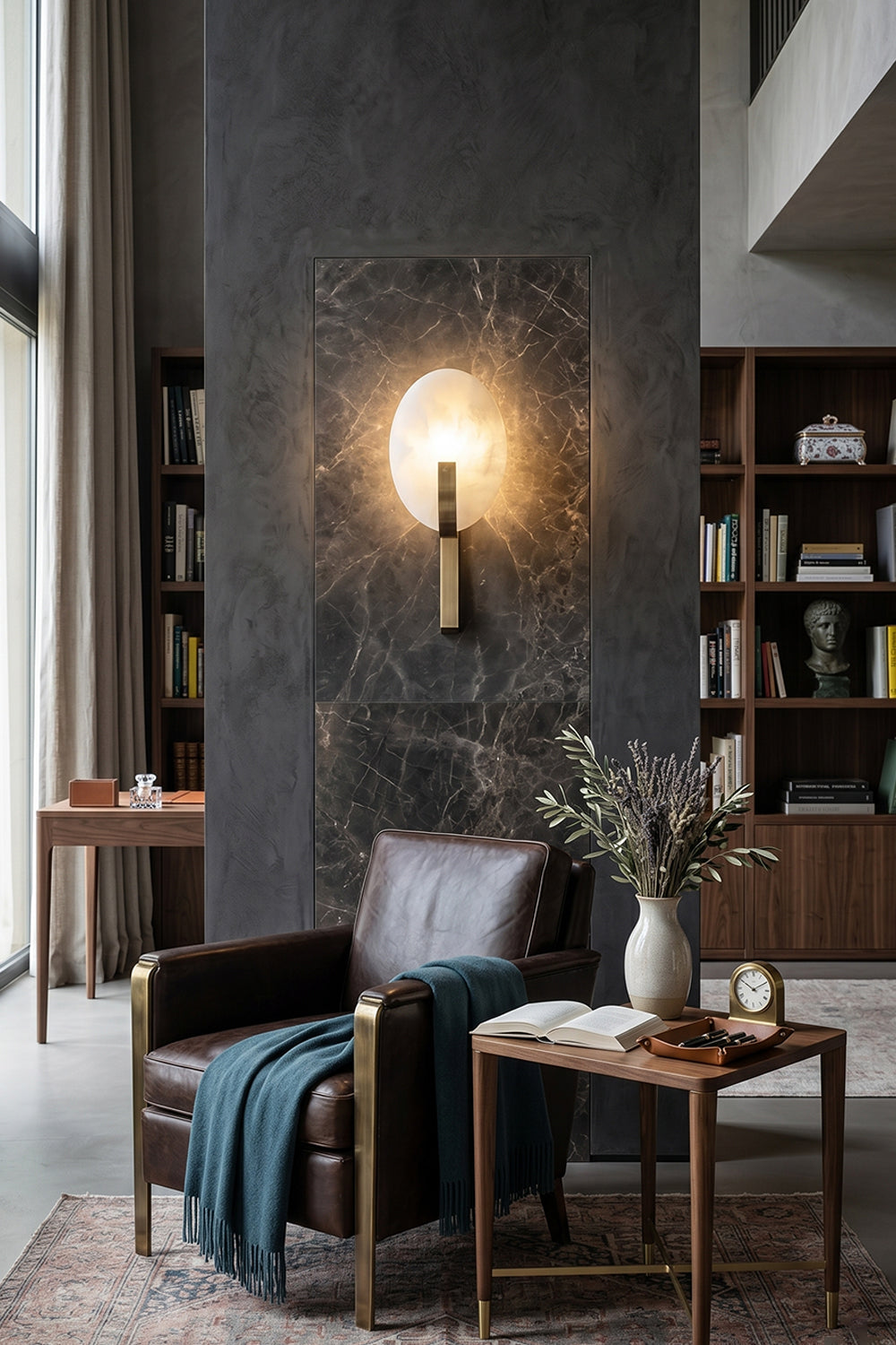 Lunar Alabaster Wall Lamp