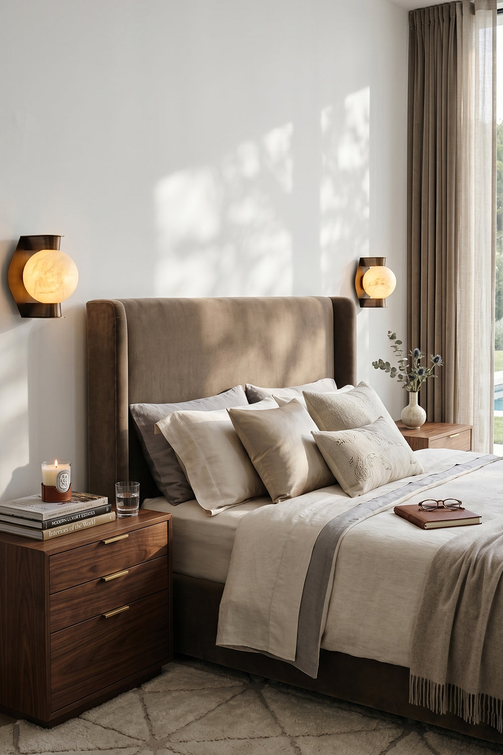 Lunar Alabaster Wall Light