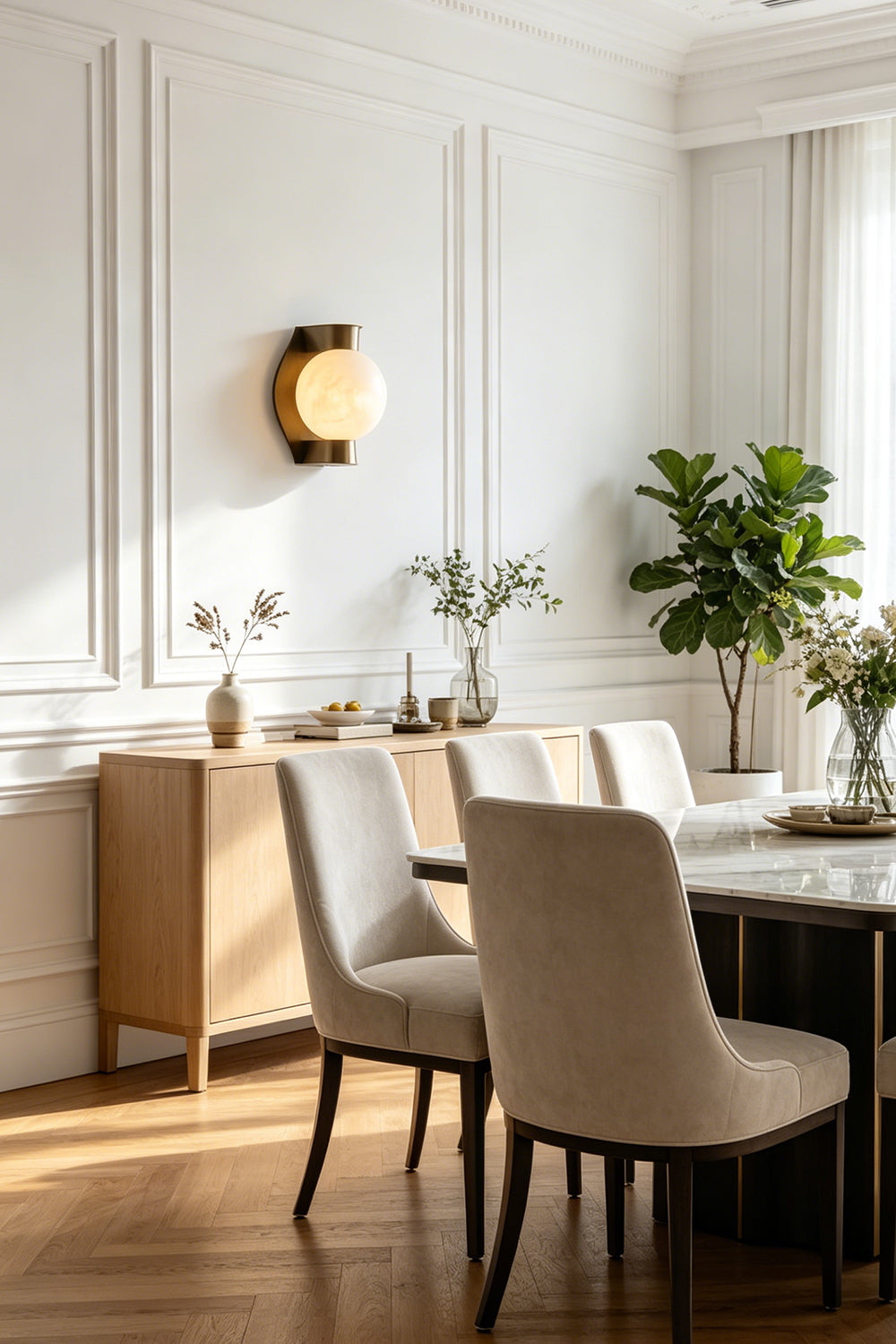 Lunar Alabaster Wall Light