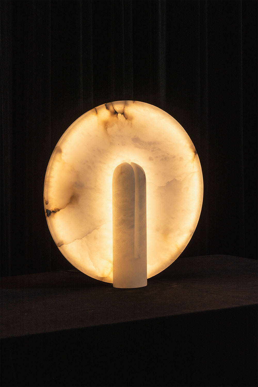 Lunar Horizon Alabaster Table Lamp