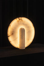 Lunar Horizon Alabaster Table Lamp