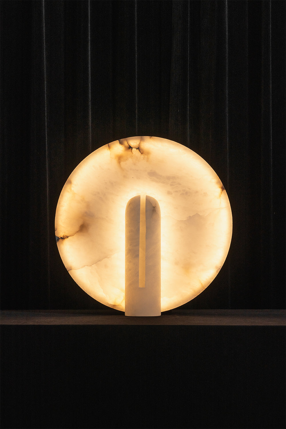 Lunar Horizon Alabaster Table Lamp