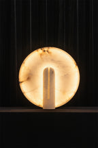 Lunar Horizon Alabaster Table Lamp