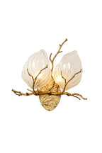 Magnolia Arbor Brass Wall Lamp