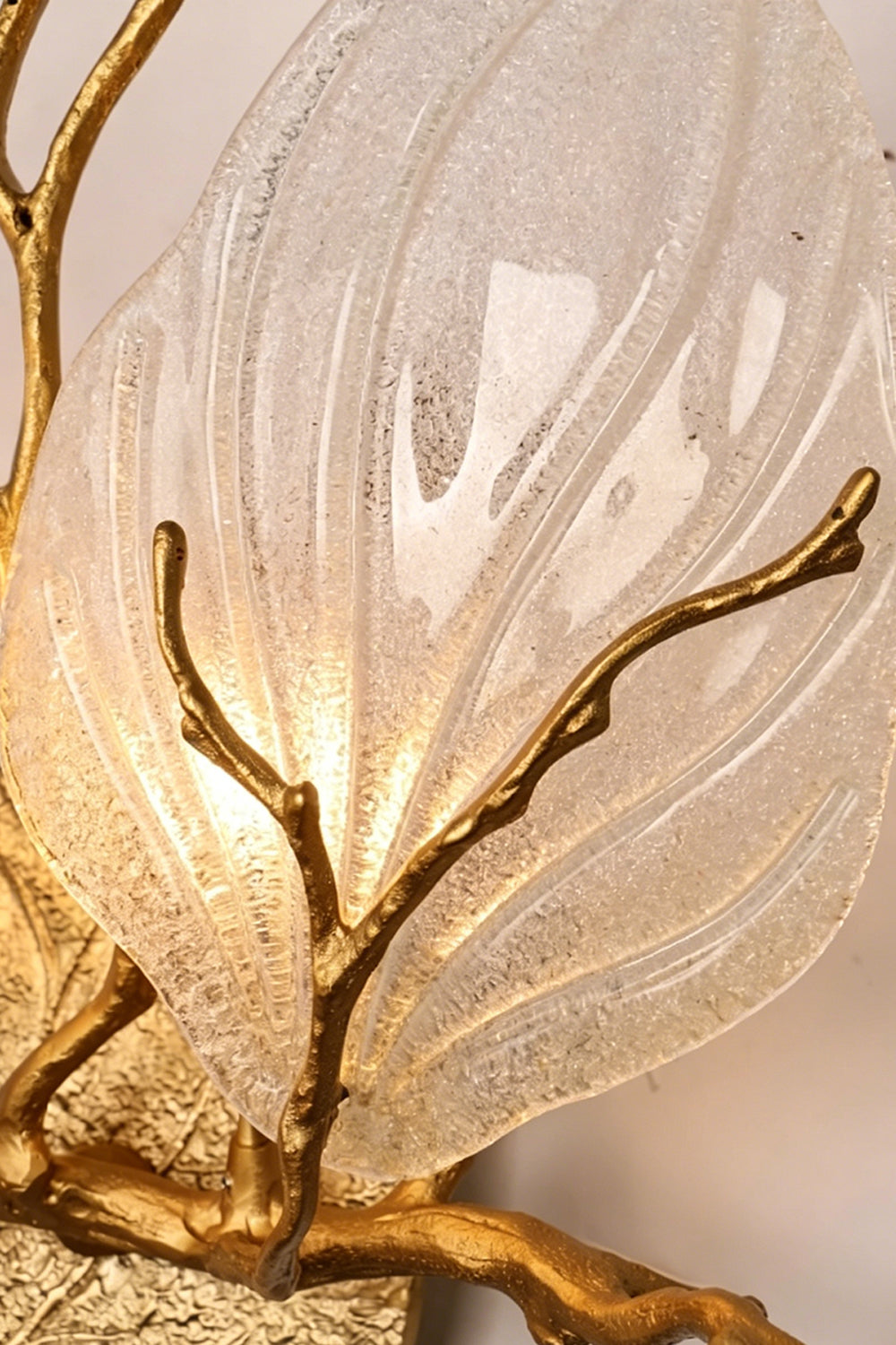 Magnolia Arbor Brass Wall Lamp
