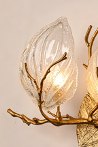 Magnolia Arbor Brass Wall Lamp