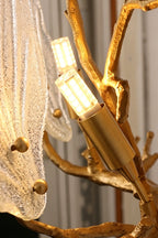 Magnolia Arbor Brass Wall Lamp