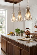 Magnolia Shell Pendant Light