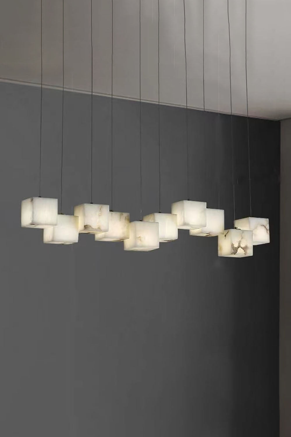 Alabaster Box Chandelier