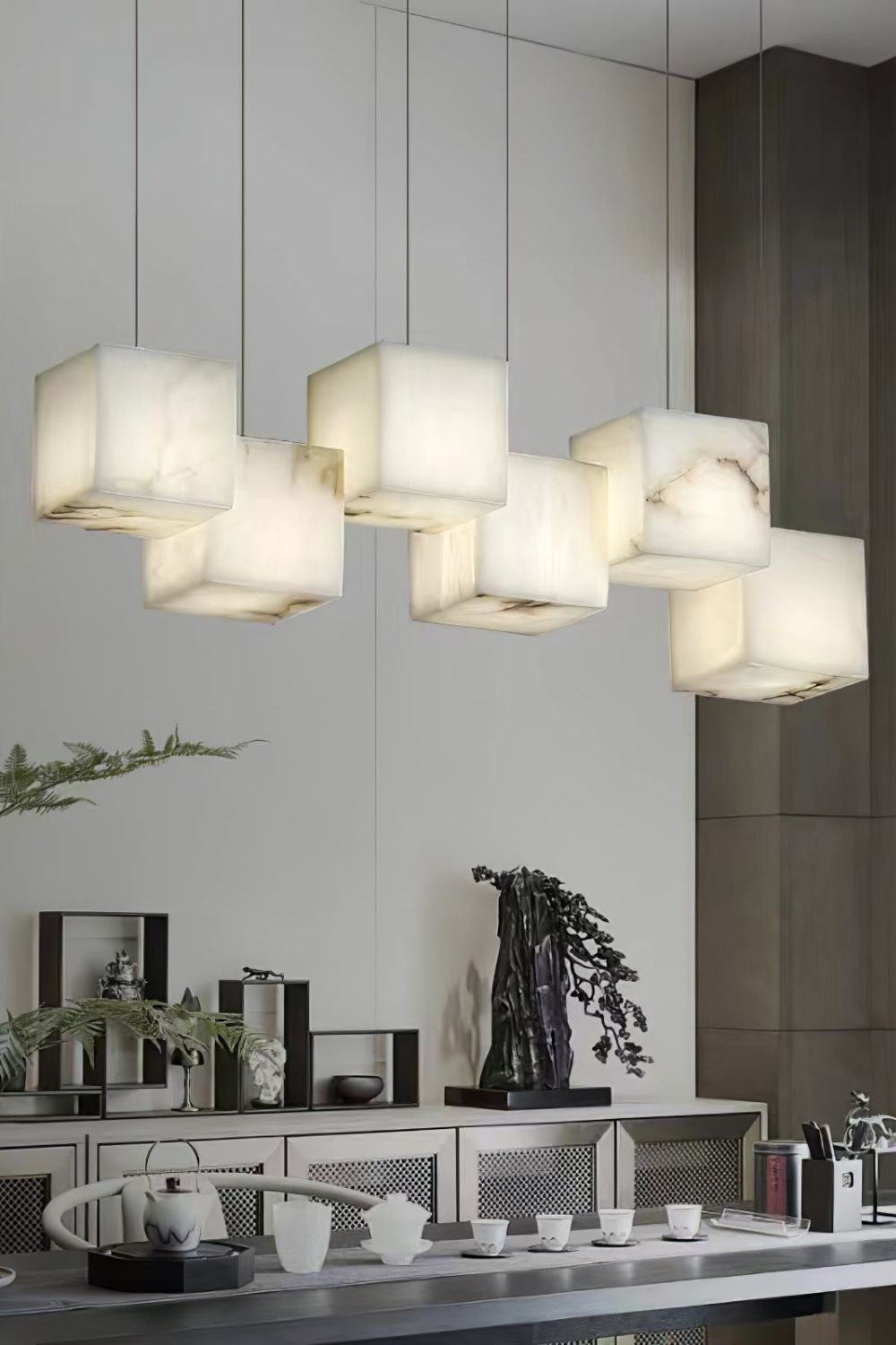 Alabaster Box Chandelier