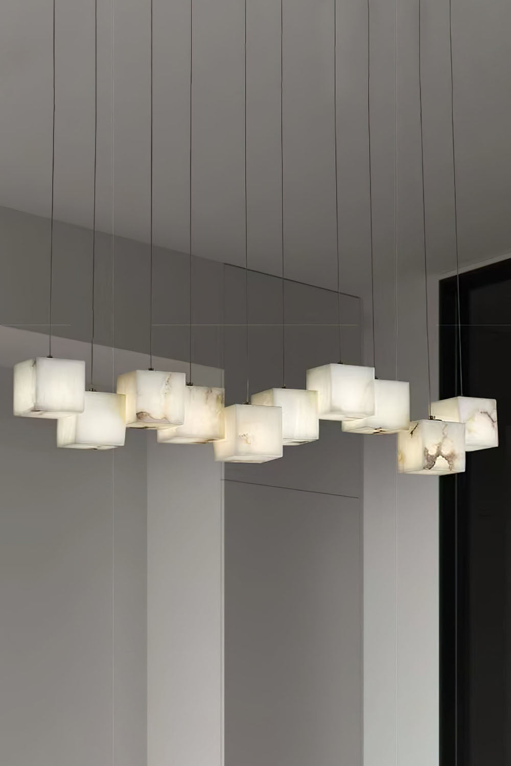 Alabaster Box Chandelier