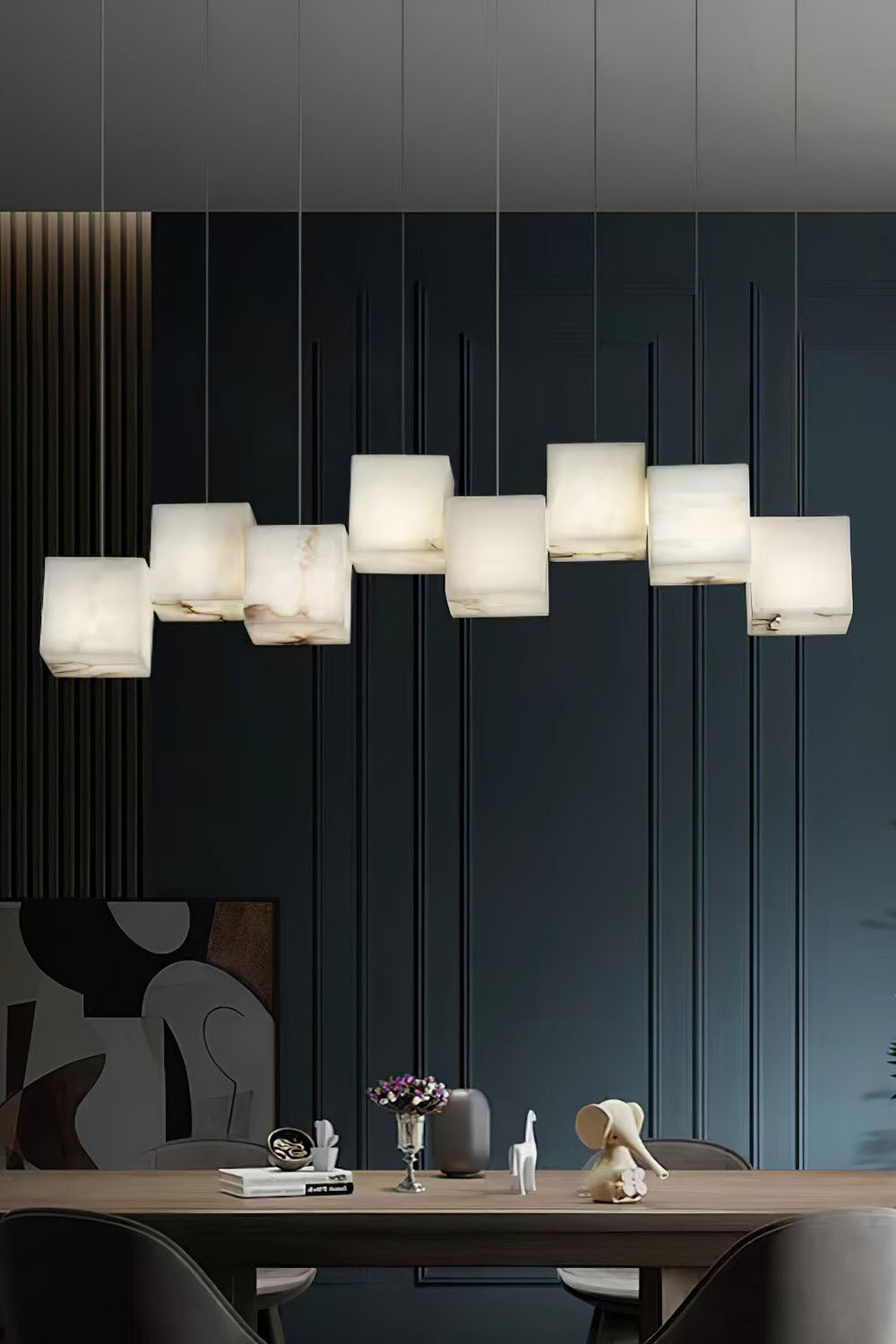 Alabaster Box Chandelier