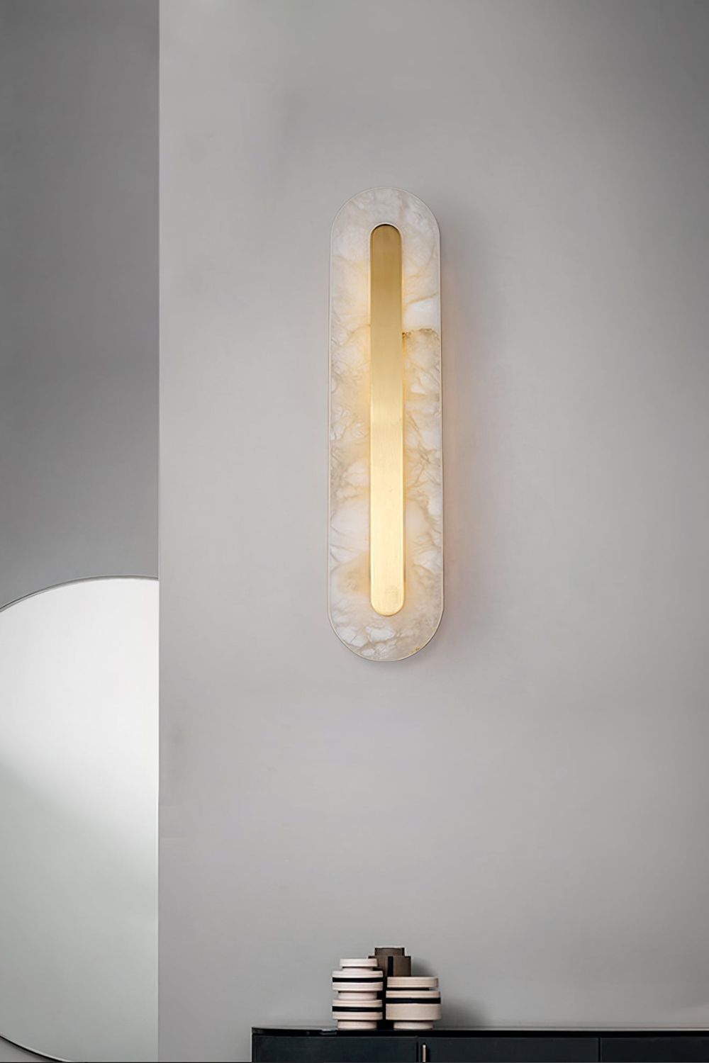 Marble Rounded Wall Light