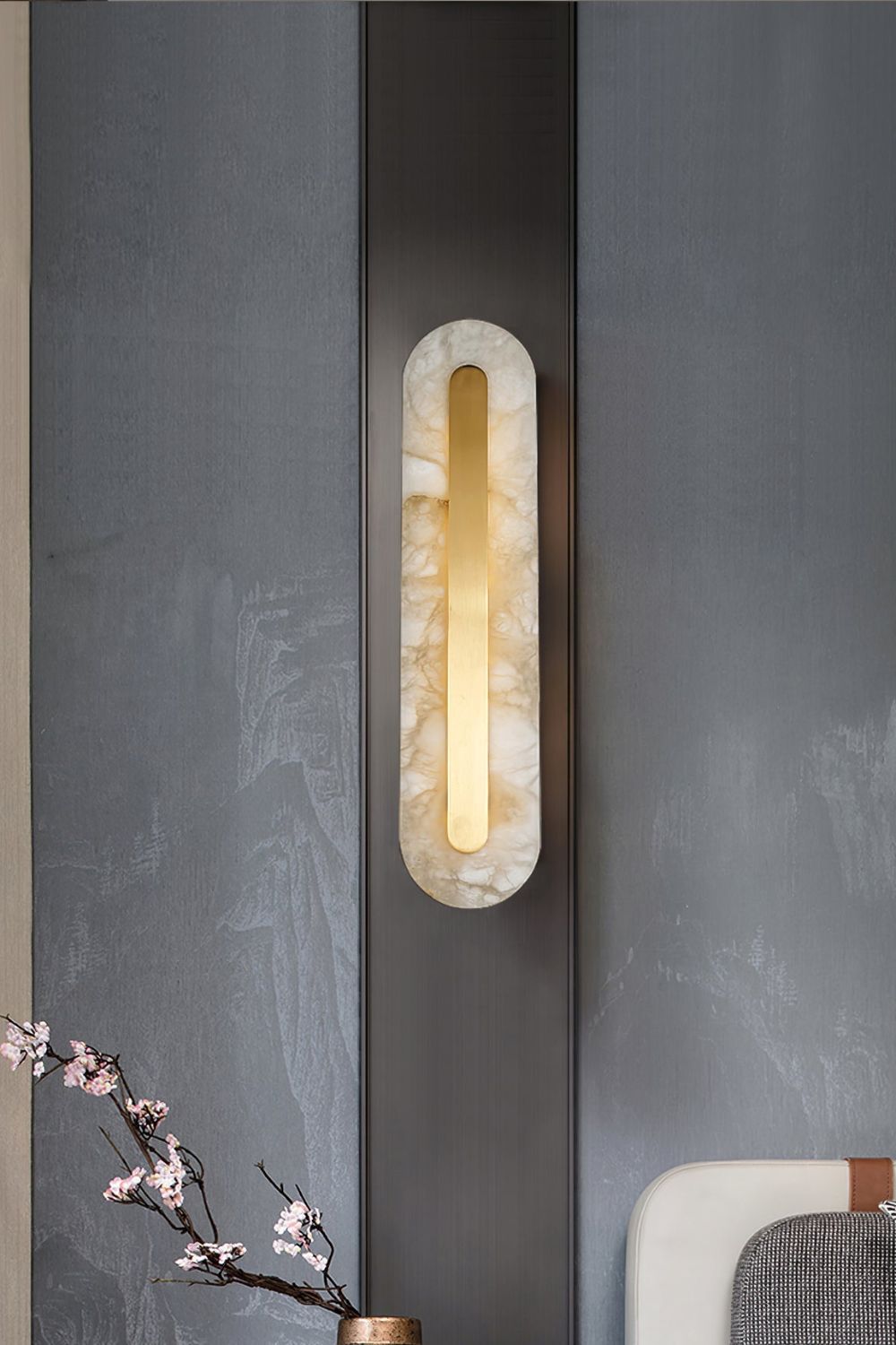 Marble Rounded Wall Light